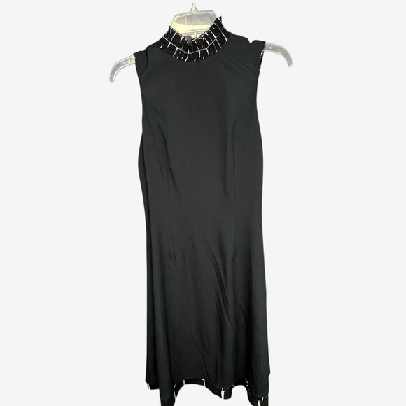 Who What Wear Black White geo print sleeveless dress XS - Picture 9 of 9